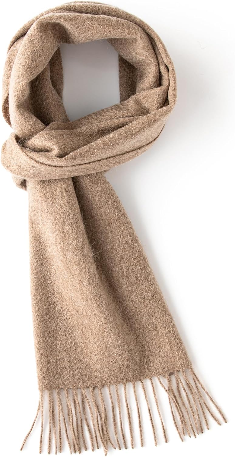 100% Pure Cashmere Scarf for Women Men, Warm Winter Wrap