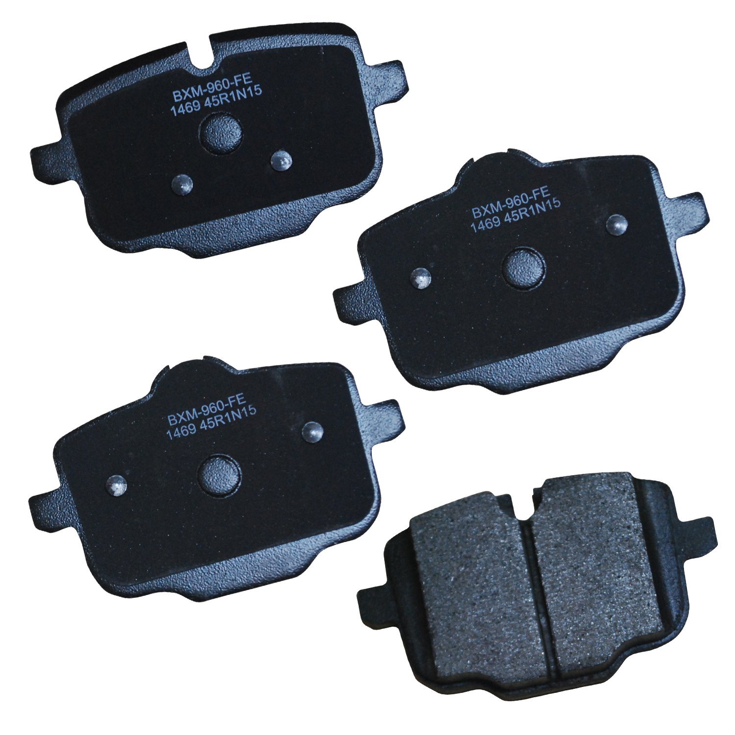 Bendix Premium SBM1469 Semi-Metallic Rear Brake Pads for Select Models BMW 535i, 540i, 540i xDrive, 550i, 550i 640i, 640i Gran Coupe, xDrive 650i, 650i Alpina B6 M2, M3, M4, M5, M6, M6 X3, X4