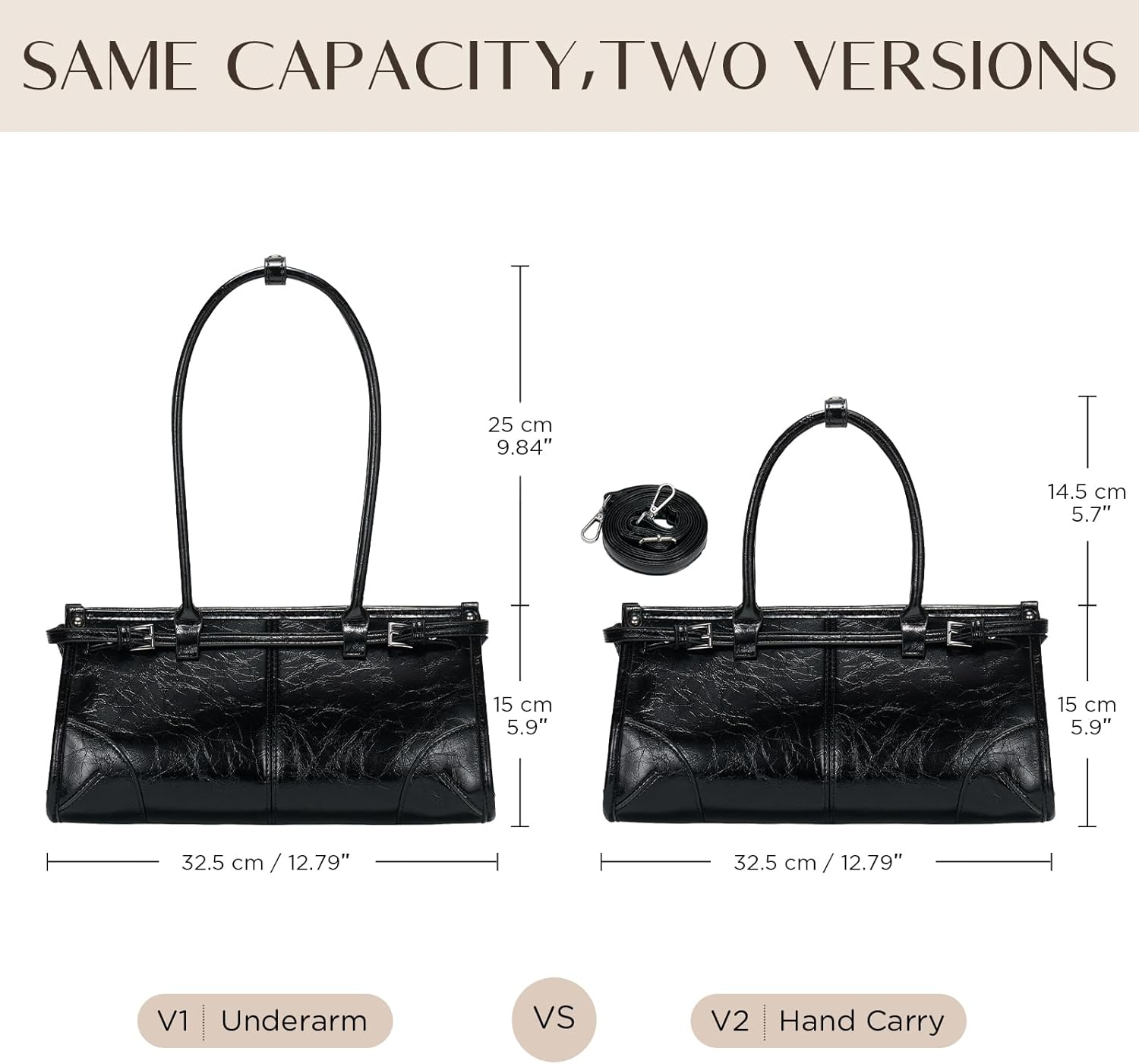 CHUNLI Clutch Purses for Women Soft PU Leather Handbag, Top Handle Satchel Tote and Shoulder Bags for Work - Image 5