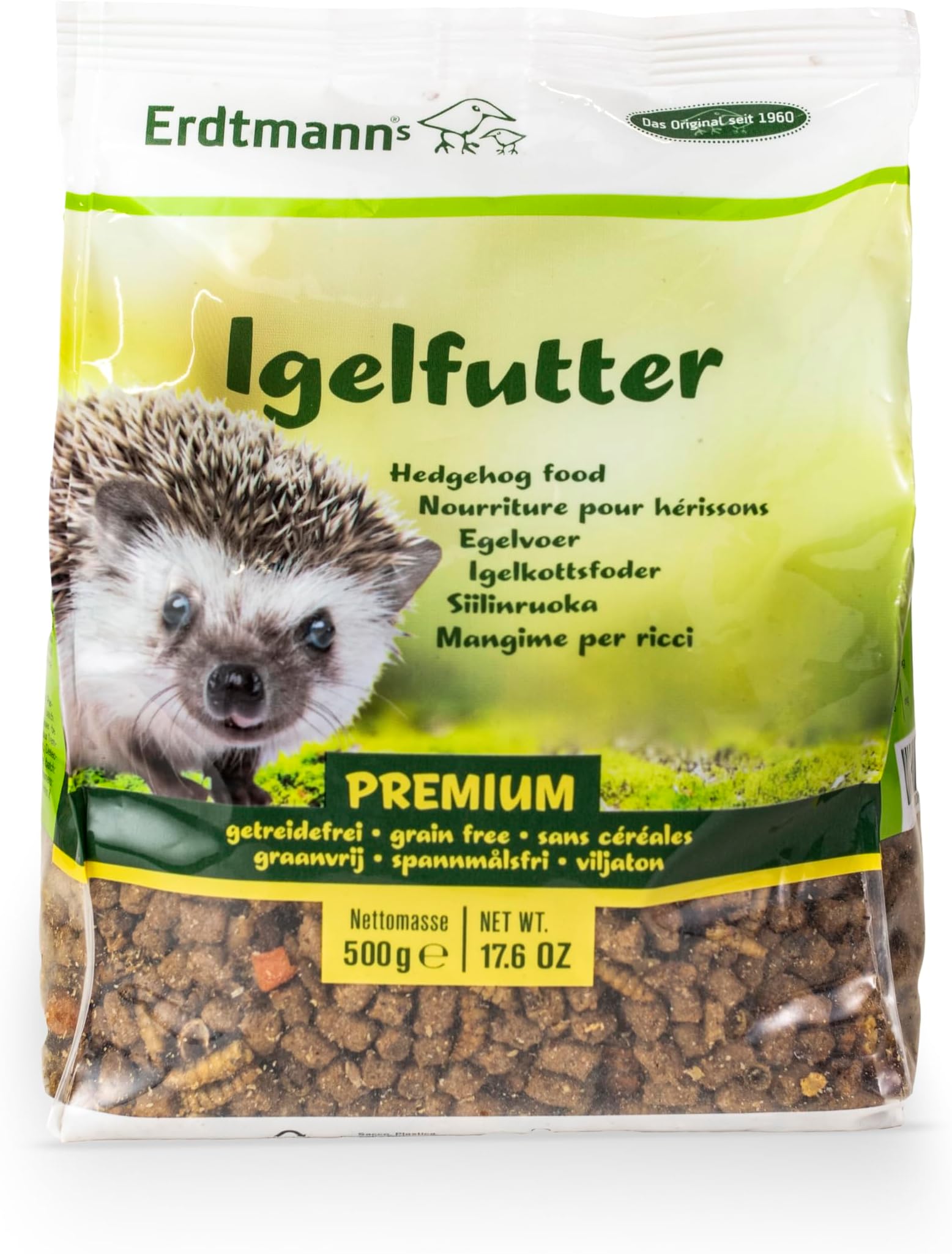Dehner Natura Premium Igelfutter – Proteinreiches Futter Aus Insekten, 8 X 100 G (800 G), Für Die Natürliche Ernährung