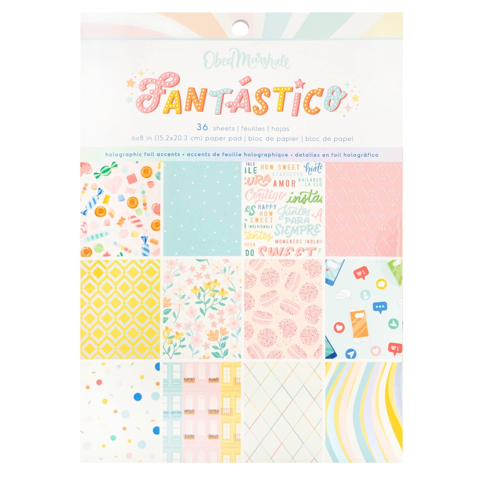 Papier American Crafts Fantastico simple face pour décoration de papeterie