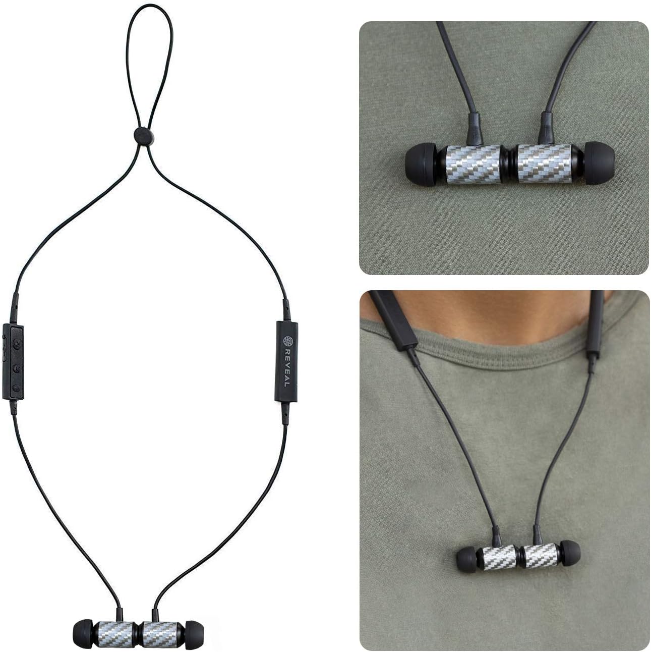 Reveal Bluetooth Earbuds Wear onThego, Necklace Style Headphones Shop