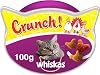 Whiskas Crunch 10 Packets, Cat Treats for Adult Cats with a Mix of Delicious Chicken, Turkey and Duck, Pack of 10 10 x 100 g