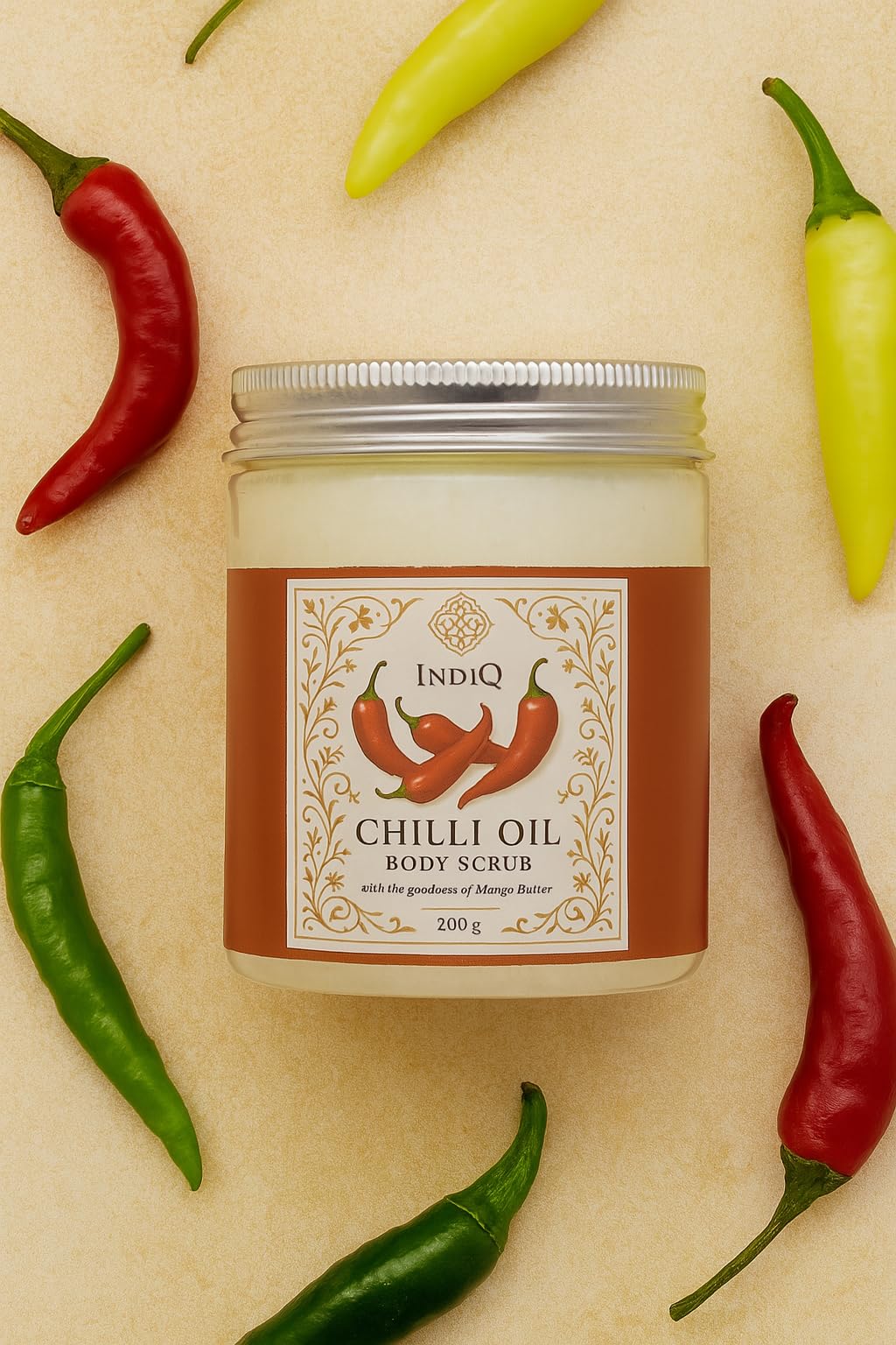 Chilli Oil Body Scrub with Mango Butter - 200 Grams-image-5