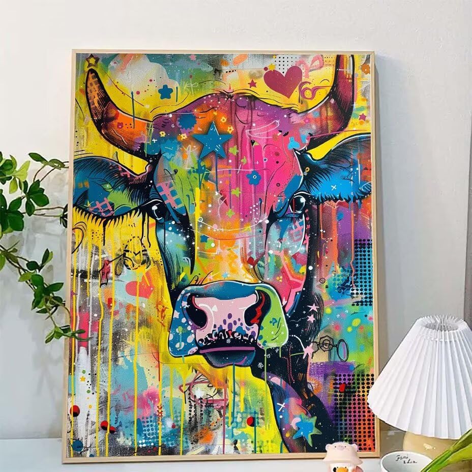 Pintar por numeros adultos buey pintura facil sin saber dibujar 2