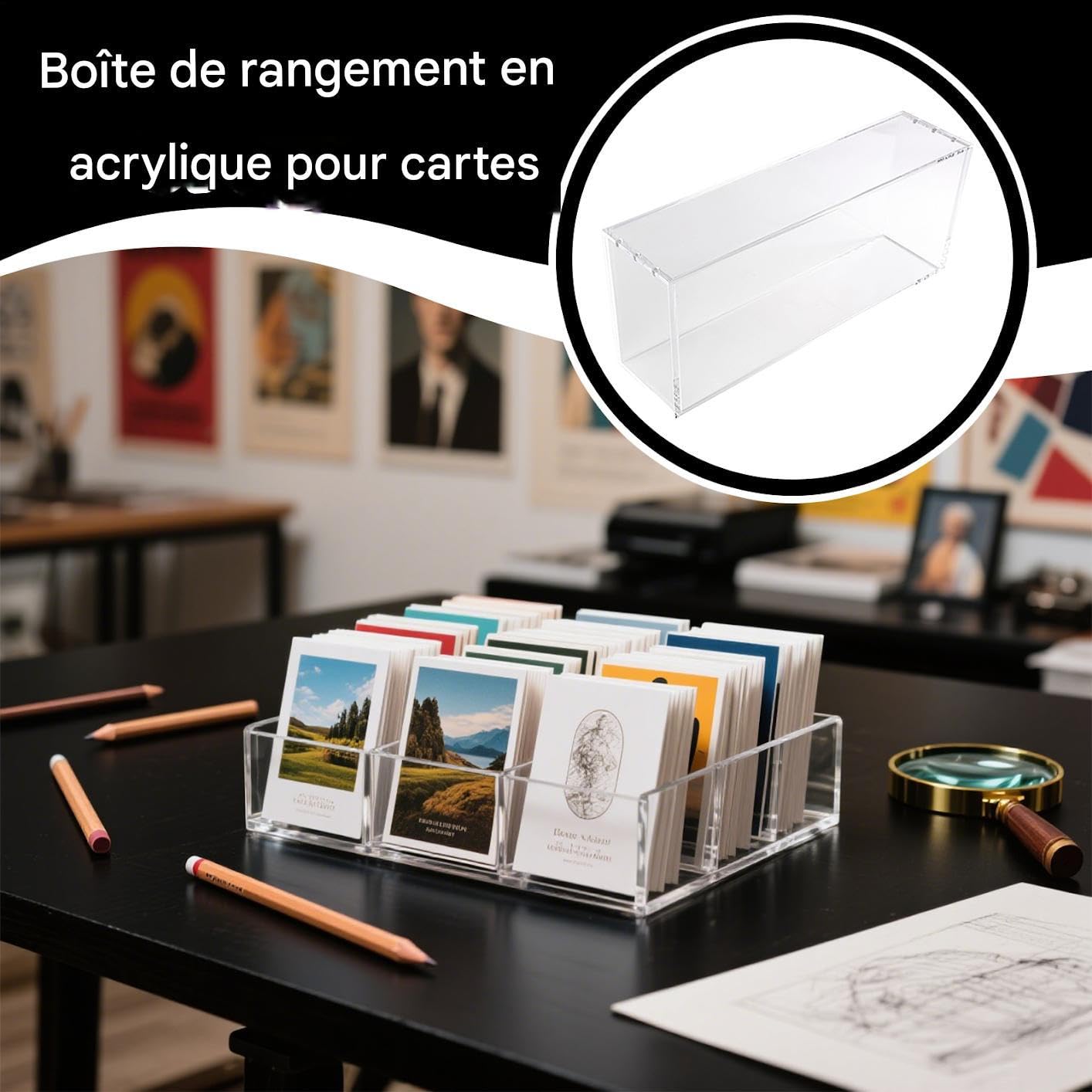 Para Colección De Cartas Estuche Expositor Magnético de Acrílico para | Organizador Portátil de Protección para Coleccionistas Adultos y Niños