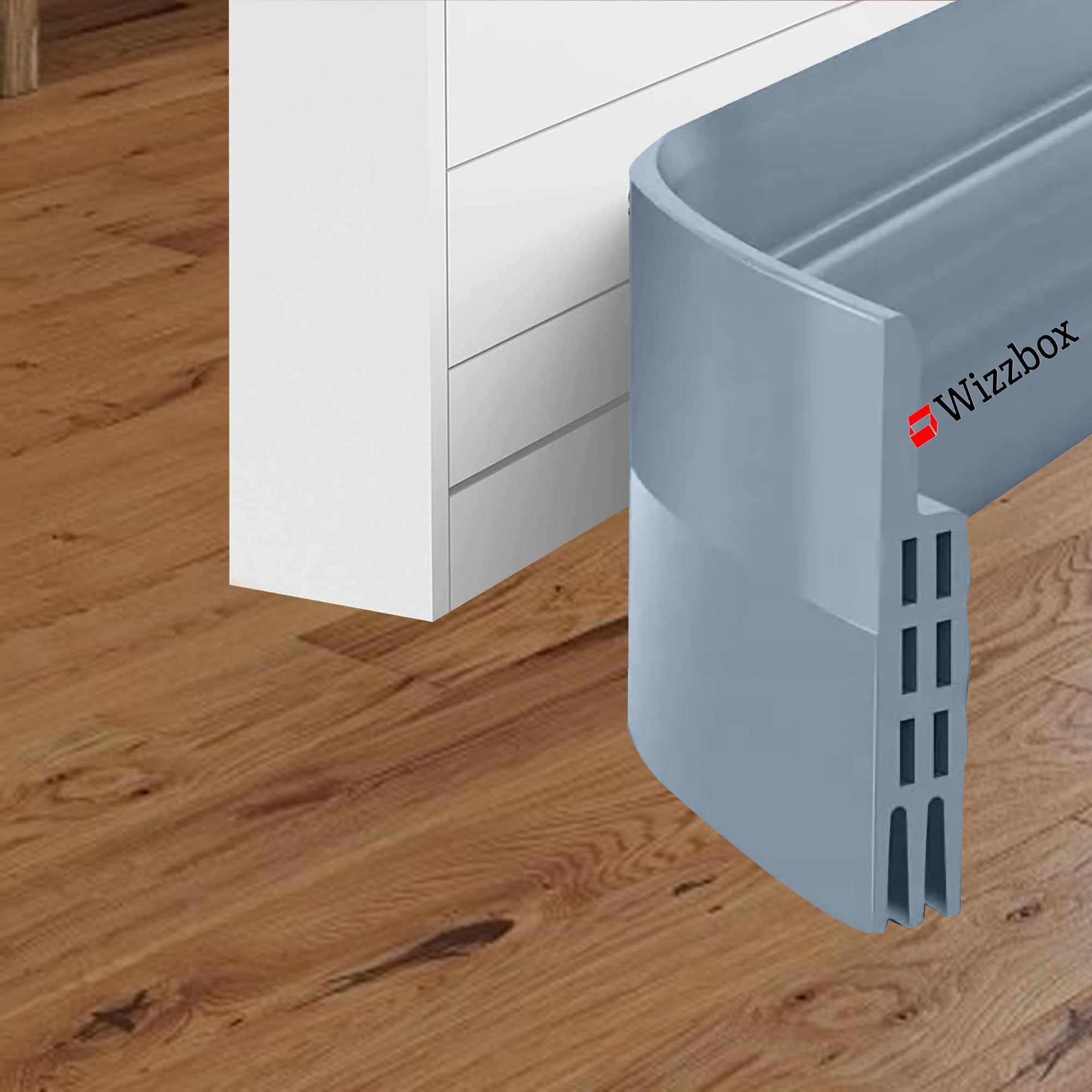 Silicon Door Bottom Sealing Strip | Self Adhesive Door Gap Filler Rubber | Door Bottom Sealing Strip Guard | Protector from Cockroach, Insect, Bugs, Air & Dust | 39 INCHES, Gray
