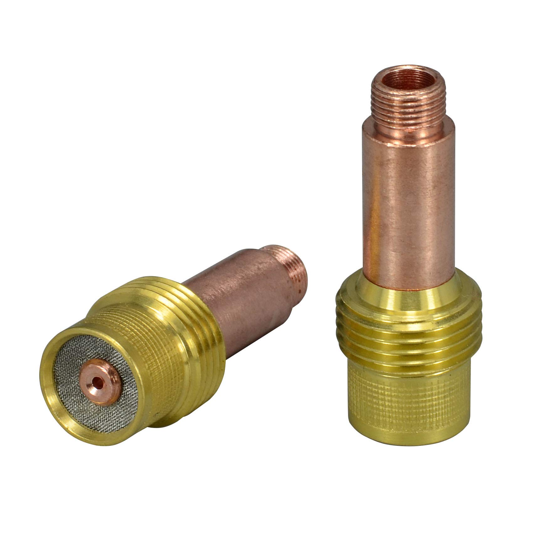 RIVERWELD TIG Gas Lens Collets Bodies Large Diameter 45V25 1/16" 1.6mm Orifice for QQ300 PTA DB SR WP 17 18 26 TIG Welding Torch Pack of 2