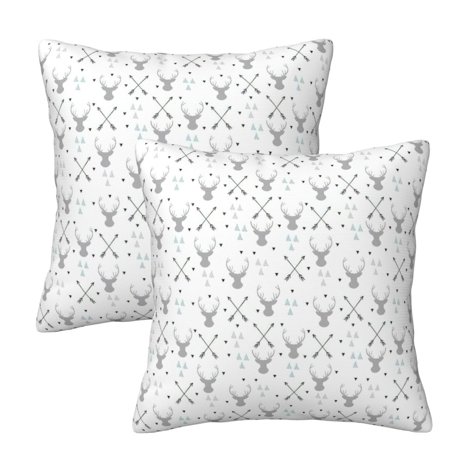 RRhgipp Hunting Arrows Triangles Deer Throw Pillow Cases Decorative Cushion Covers Couch Bed Sofa Decoration Xmas Gifts Bed
