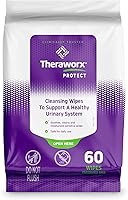Theraworx Protect Urinary Hygiene Wipes & Foam Kit - 60 Ct Wipes + 3.4oz Foam for Incontinence, Menopause, Catheter Care - pH Balanced