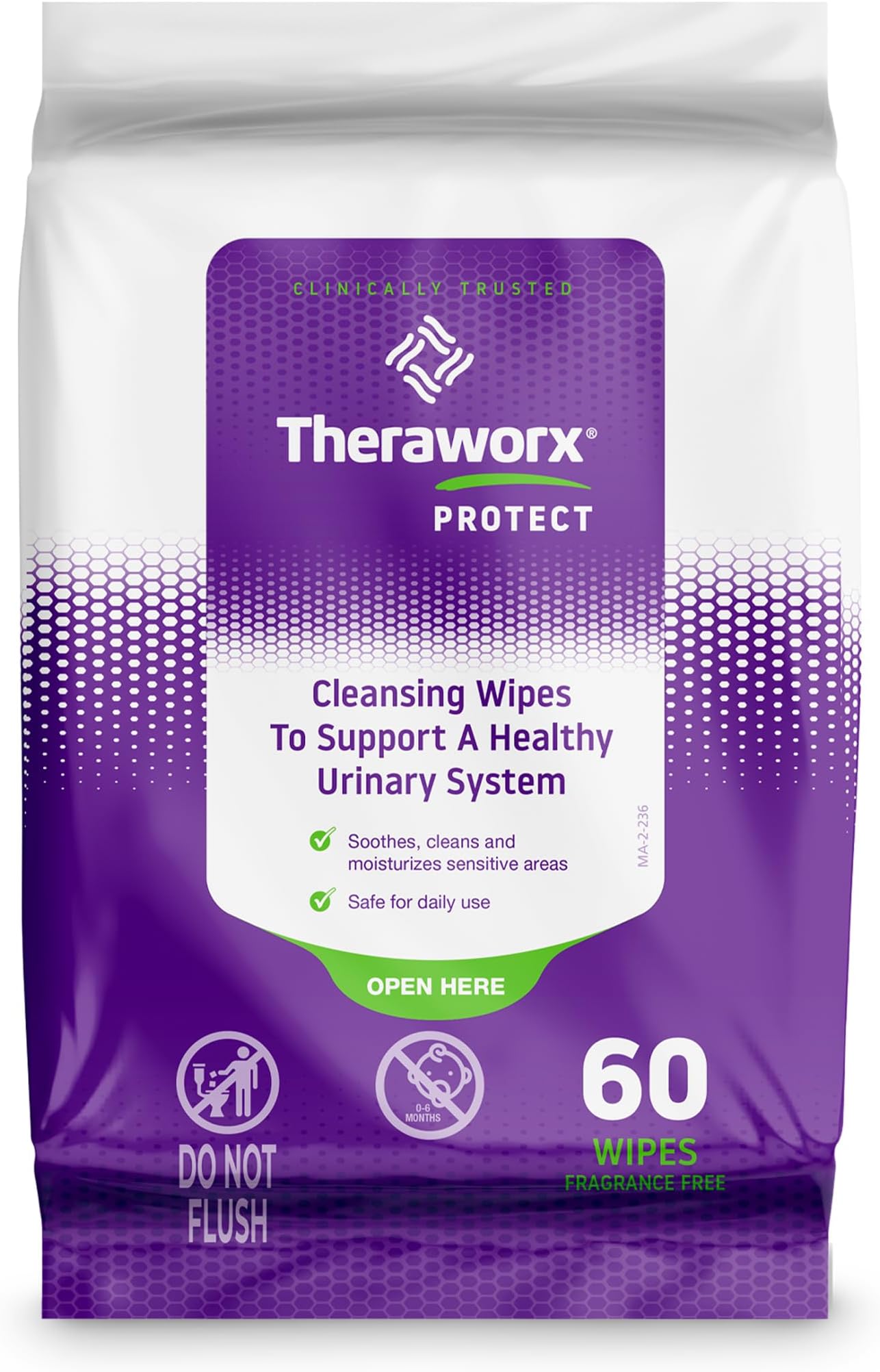 Theraworx Protect 60-Count Wipes