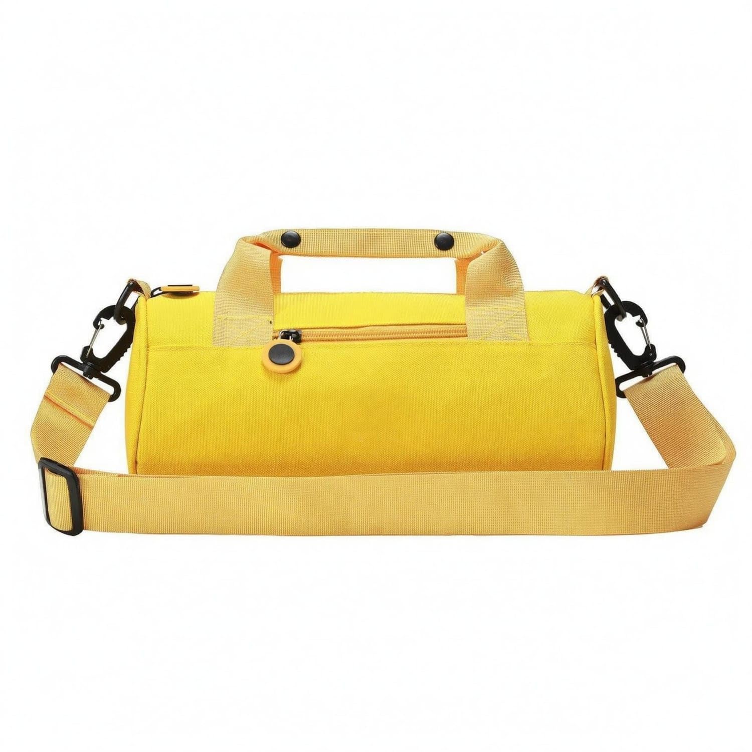 URJIX™ Oxford Cloth Cylindrical Duffel Bag Zippered Style M Yellow | Main Compartment Carry Options Detail Yellow Style M-image-19