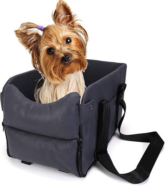 Center Console Dog Seat,5 in 1 Car Pet Armrest Booster Seat for Small