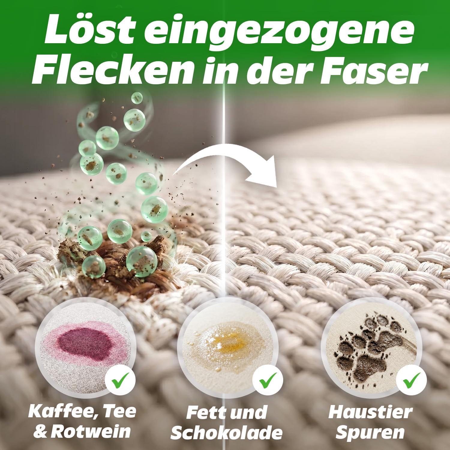 PRINOX Profi Polsterreiniger 550ml für Sofa, Auto, Sessel & Couch inkl. Bürste - Textilreiniger Konzentrat & Autositz Reiniger für alle Polstermöbel - Fleckenentferner Sofa aus Deutschland