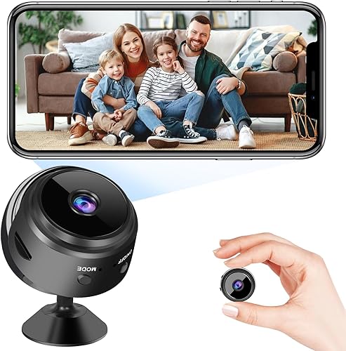 Cámara oculta, 1080P para interiores, mini cámara, cámaras inalámbricas WiFi, niñera para mascotabebé, grabadora de video en vivo con visión