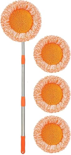 Trapeador de limpieza ajustable giratorio trapeador de polvo de techo zócalo de pared herramienta de limpieza de polvo secolavado húmedo suministro