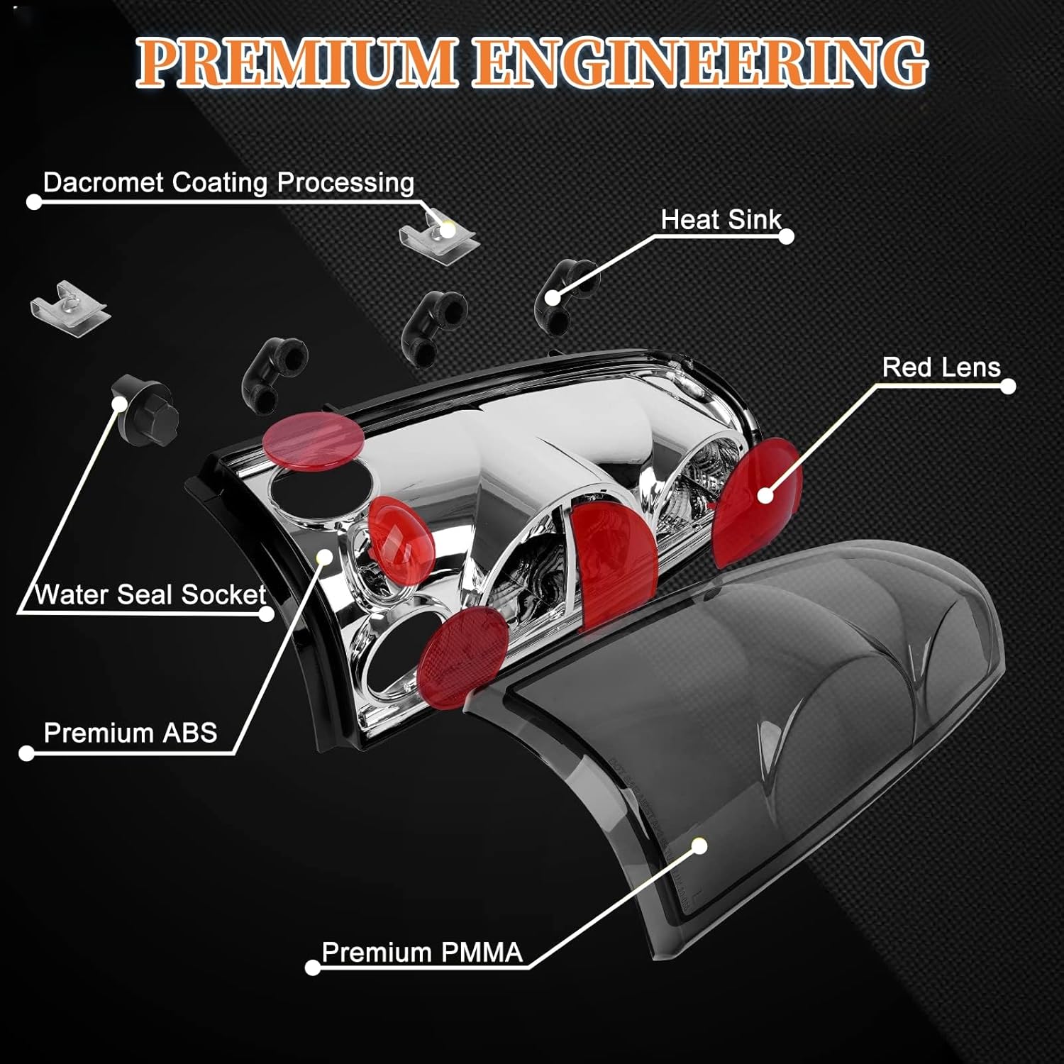 Tail Lights Fit For 1999-2006 Chevy Silverado; 1999-2006 GMC Sierra 1500 2500; 2001-2006 Chevy Silverado&GMC Sierra 1500HD 2500HD 3500; 2007 Silverado&Sierra 1500 1500HD 2500HD 3500 Classic