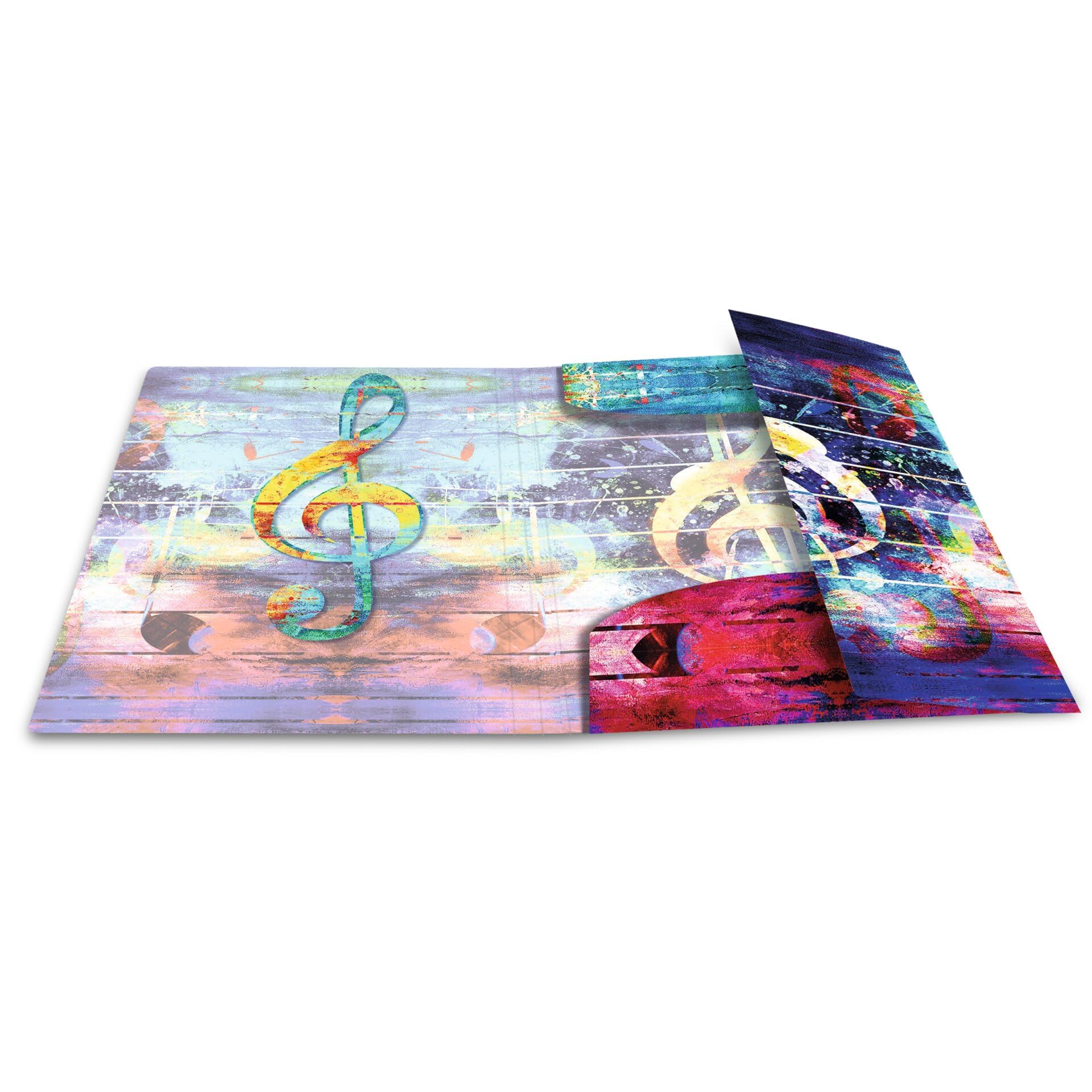 HERMA Collector's Folders A3 Music Set, Set of 3, Children's Plastic Corner Folder with Art Motif, Elastic Band - Image 3