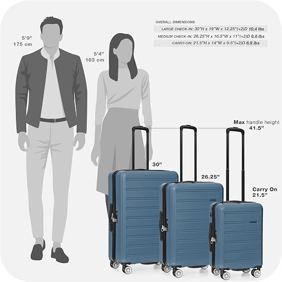 Traveler's Choice Snowcreek Hardside Expandable Spinner Luggage