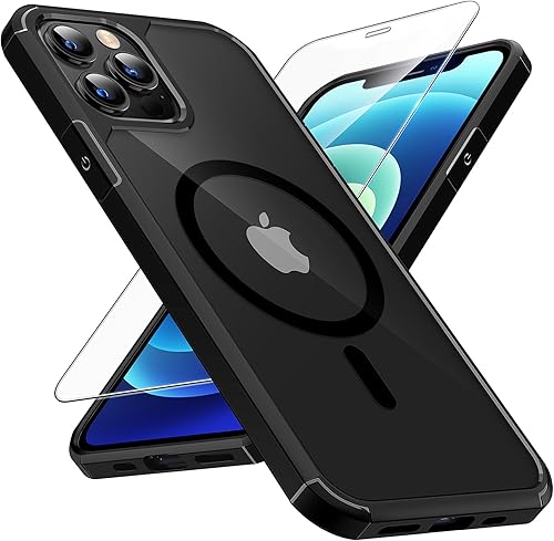 Miniatura 81 de TAURI - Funda a prueba de golpes para iPhone 15 Plus de 6.7 pulgadas, 3 en 1, no se pone amarilla, con 2 protectores de pantalla, protección