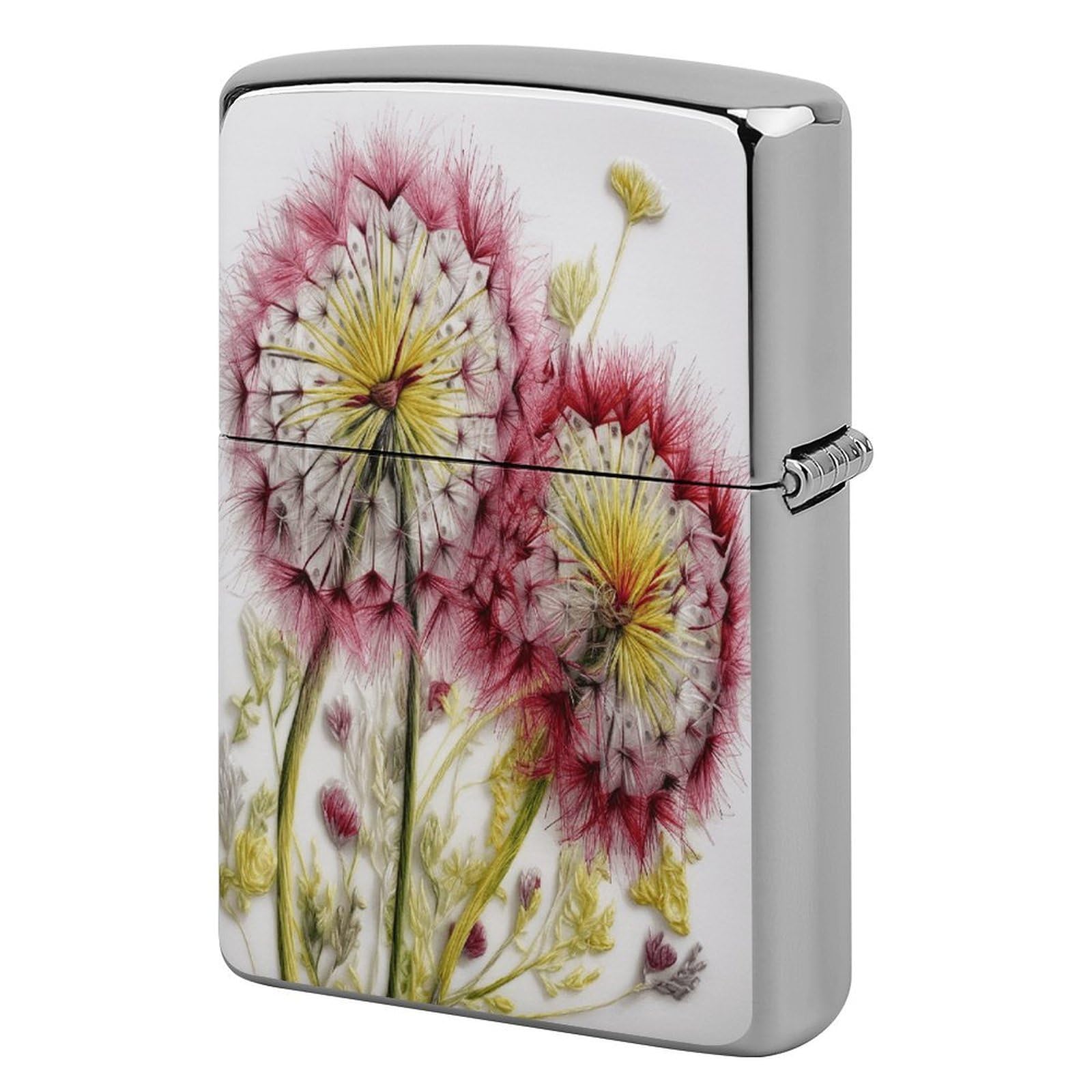 Fodpand Style Embroidery Pattern Metal Lighter Case Cover Lighter Sleeve