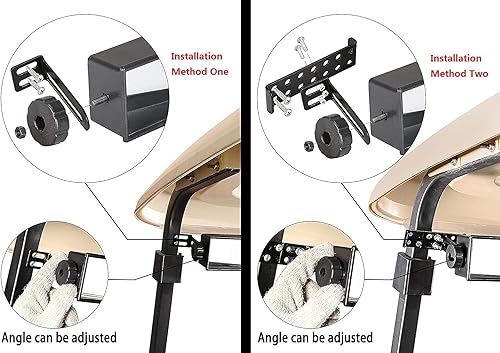 Miniatura 5 de 10L0L Espejo retrovisor largo para carrito de golf de 5 paneles, ajuste universal EZGO, Club Car y Yamaha, elimina los puntos ciegos, también se