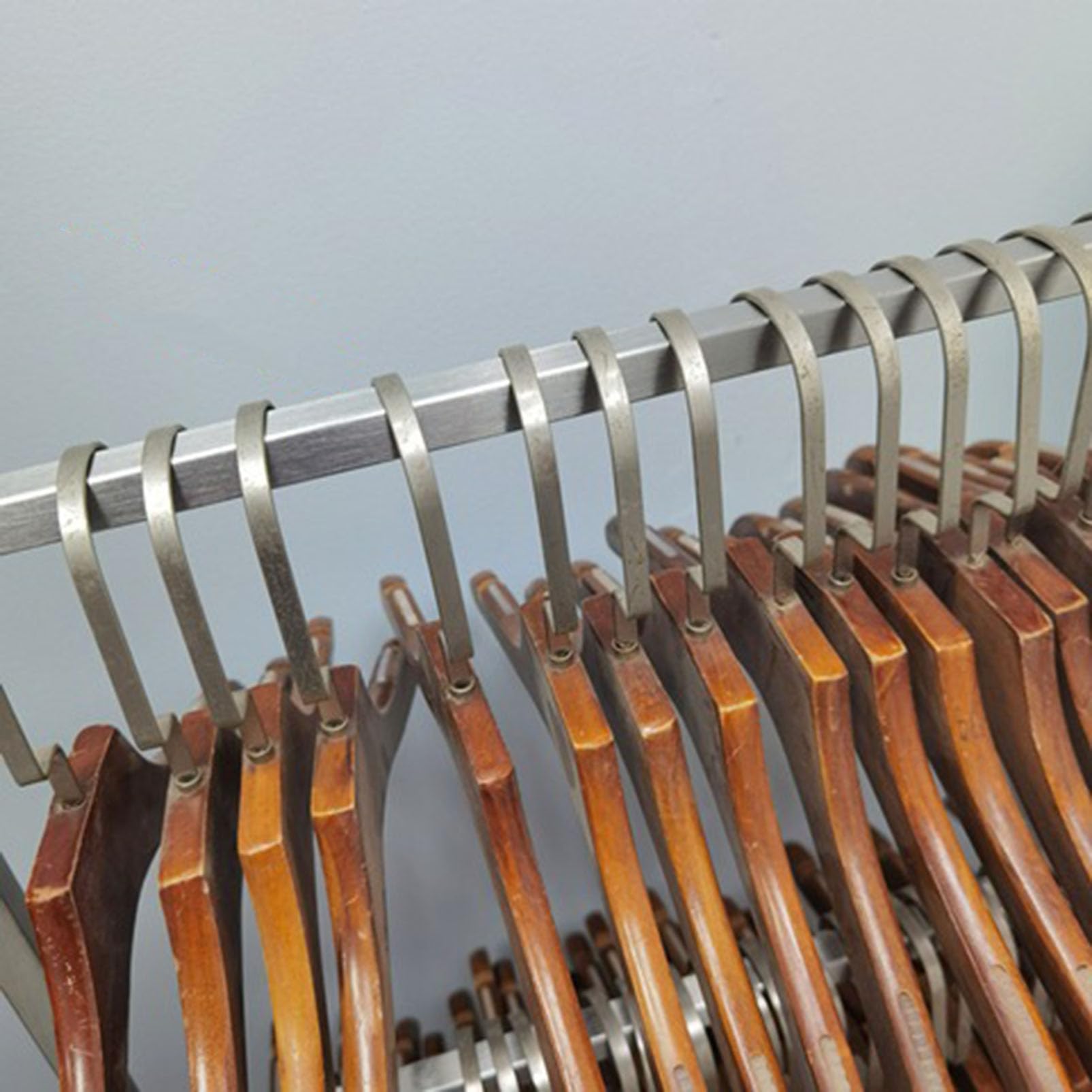 Soporte para perchas de ropa, estante de almacenamiento para perchas, apilador de perchas, soporte organizador de metal, soporte de almacenamiento para perchas comerciales al por menor