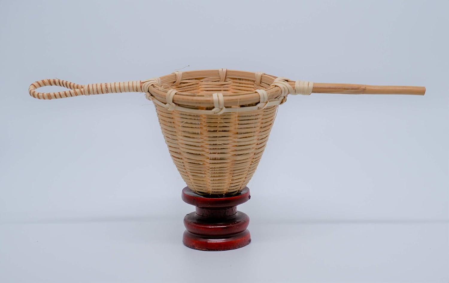 Bamboo Tea Infuser Colander, Weaved Bamboo Infuser, Tea Strainer image 3