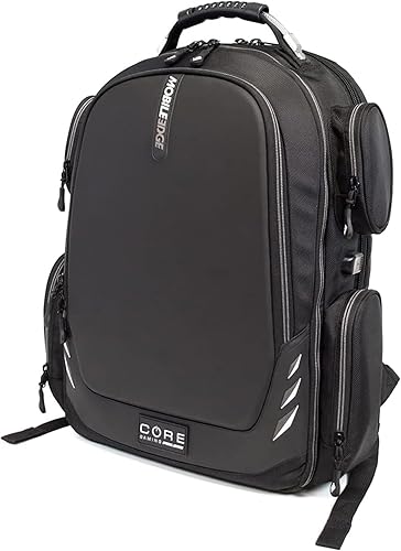 Mobile Edge Mochila Core Gaming para portátiles de 17 a 18 pulgadas, con puerto de carga USB y cable, compatible con TSA, Negro -, Mochila para disponible en Yaxa Guatemala