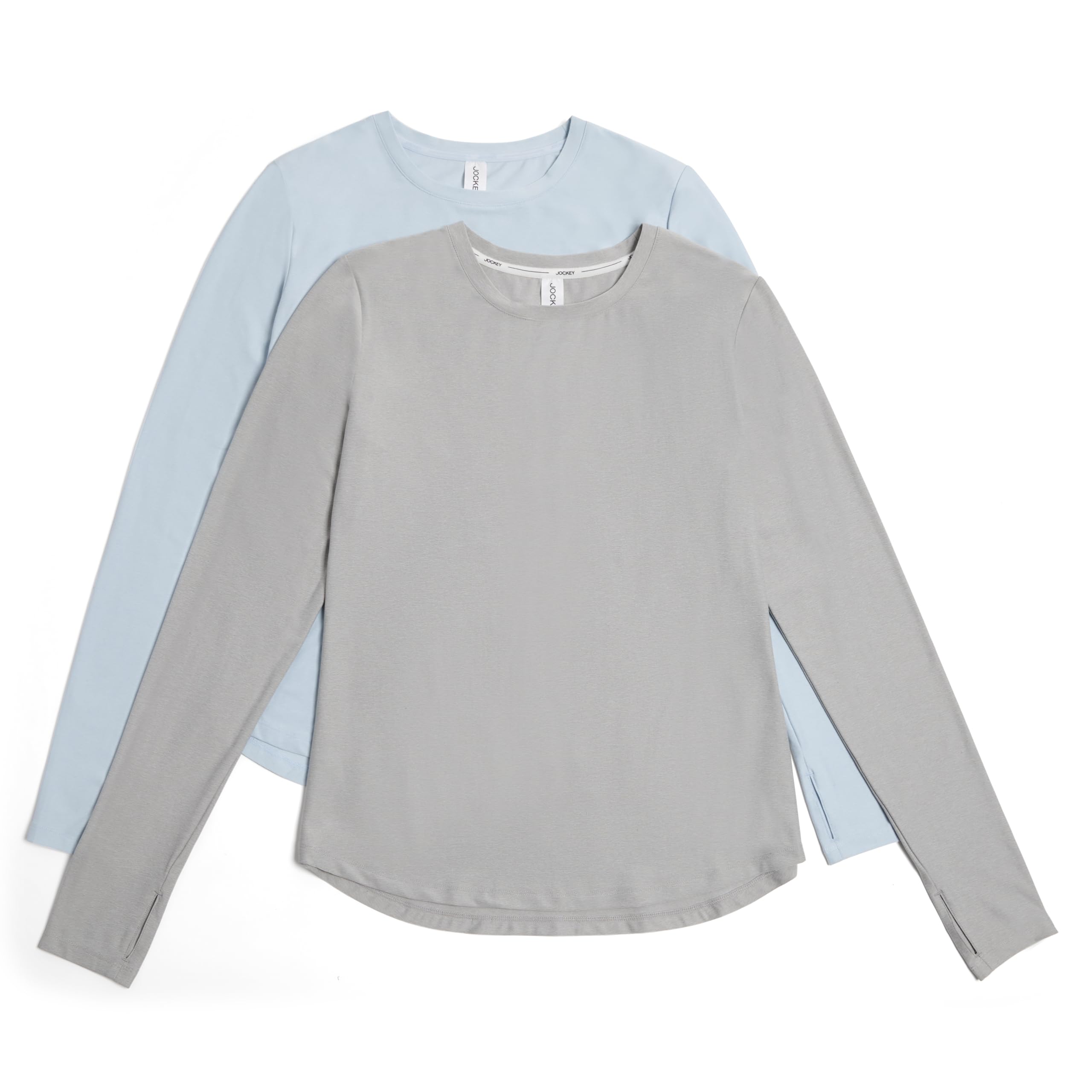 Jockey womens 2-pack Long Sleeve Essential Butter T-shirt