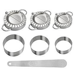 Stainless steel pierogi press for Sweet Potato Pierogies