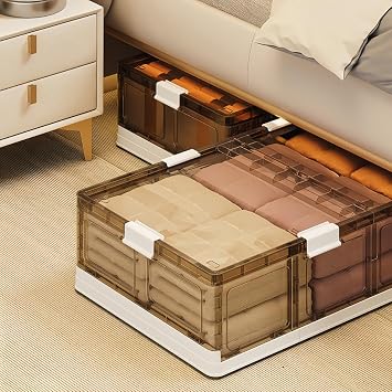 Under Bed Storage Case, Under Bed Storage Box, Clothes Case, Container, Box, Under Bed Storage, Foldable, Stackable, With Wheels, Large Capacity, Toys, Clothes, Documents, Bags, Books