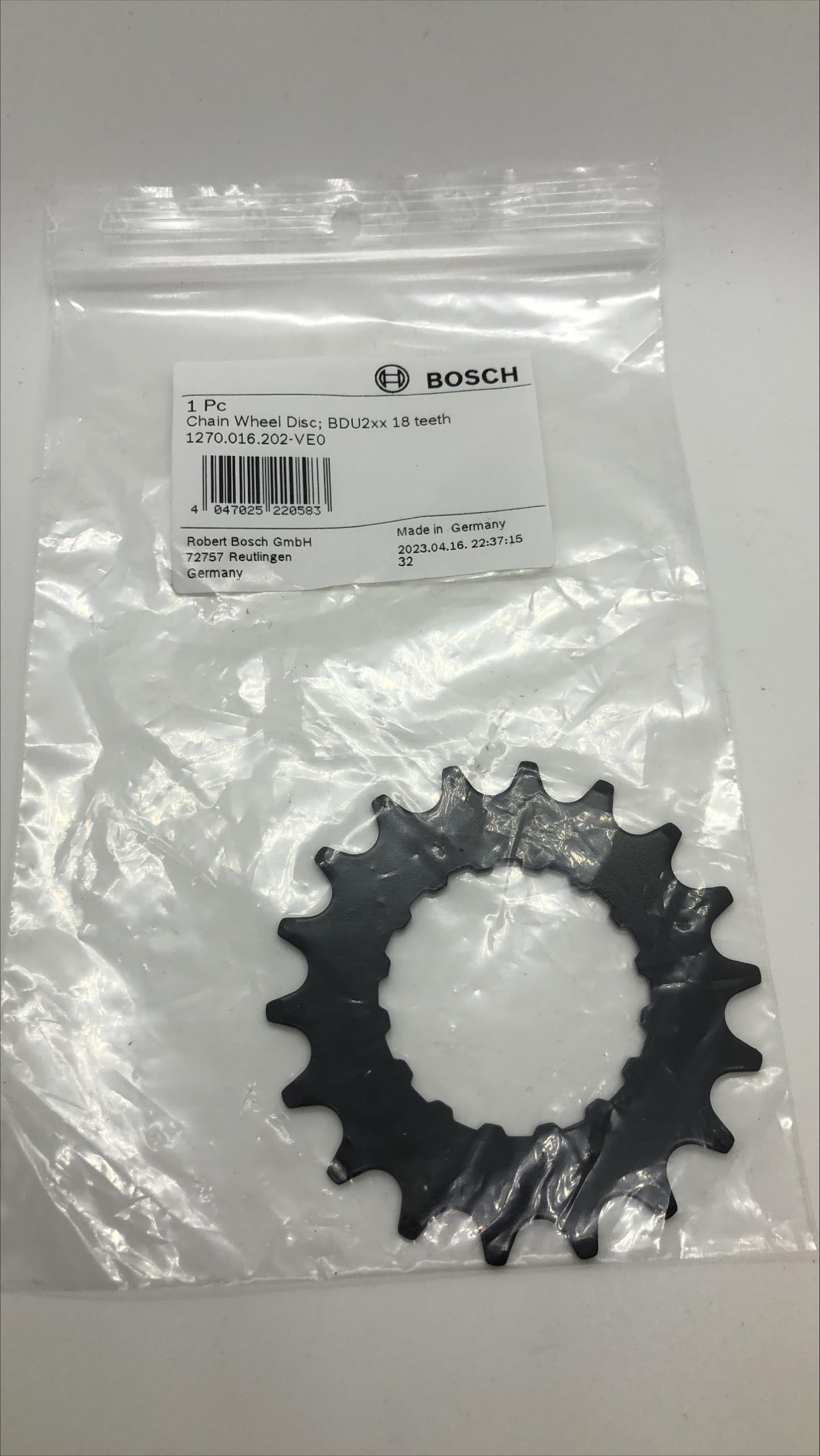 Bosch Kettenblatt Kettenblatt, 20 Zähne, schwarz, One Size, 2100170