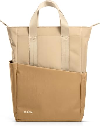 tomtoc 14’’ Dizüstü Bilgisayar Sırt Çantası, 14’’ MacBook Pro için Laptop Bölmeli, İş, Seyahat, Okul ve Üniversite Kullanımı için 12L Hafif ve Şık Tote Sırt Çantası