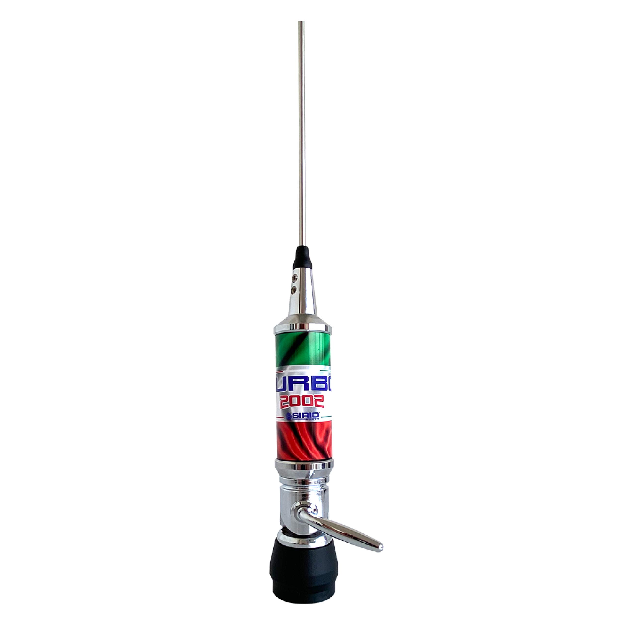 SIRIO ANTENNA CB TURBO 2002 CON ATTACCO PL (Cavo e base magnetica opzionali) (ITALIA)