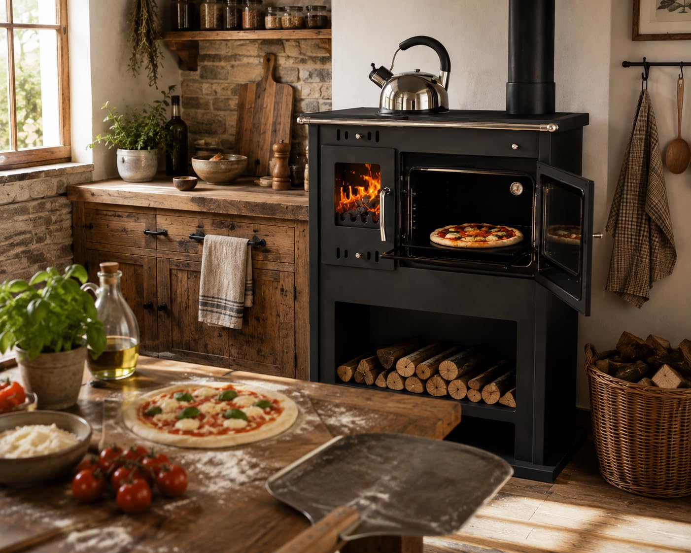 EEK A Küchenofen Holzherd Victoria Viki LUX schwarz - 10,5kW