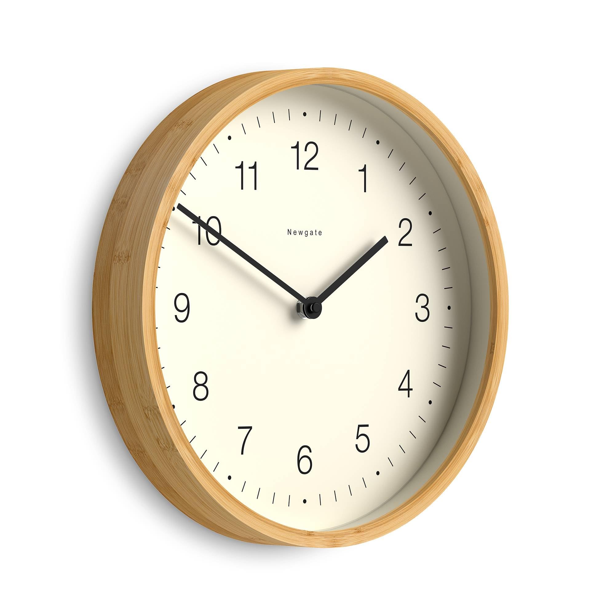 Amazon.com: NEWGATE® Bali wall Clock | Scandi Inspired Bamboo