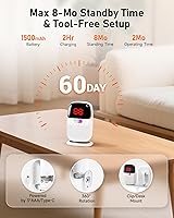 Vista 7 de Alarmas de cama para pacientes ancianos con demencia – Pantalla digital de identificación con sensor y buscapersonas con clip, rango inalámbrico