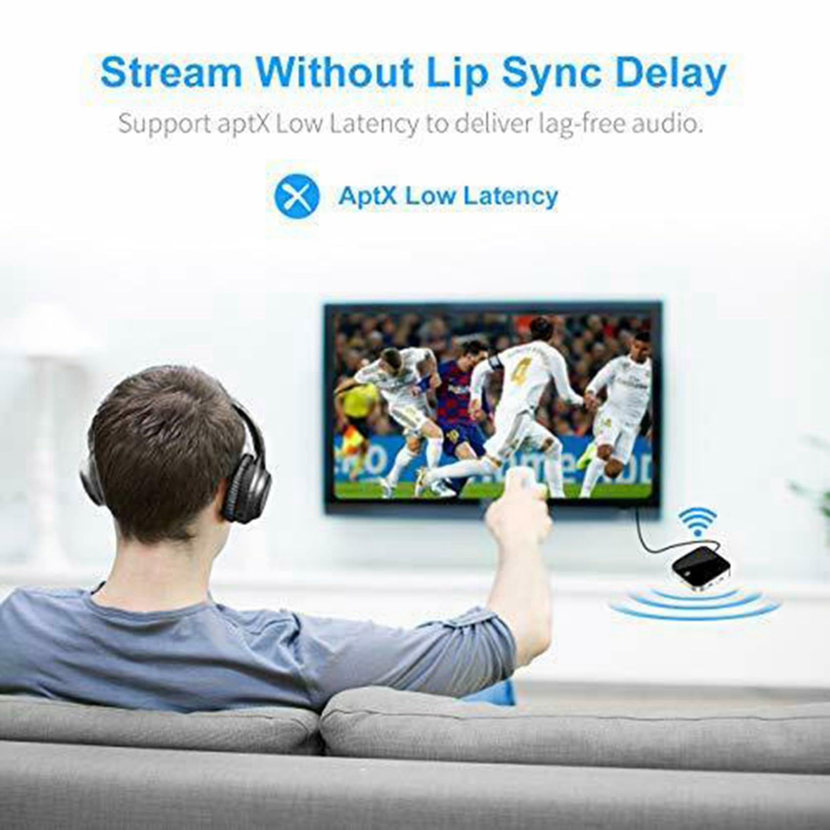 5X -029 Adaptador Bluetooth 5.0 2 en 1 Transmisor Bluetooth 3.5mm AUX SPDIF Receptor Audio para Auriculares Altavoz