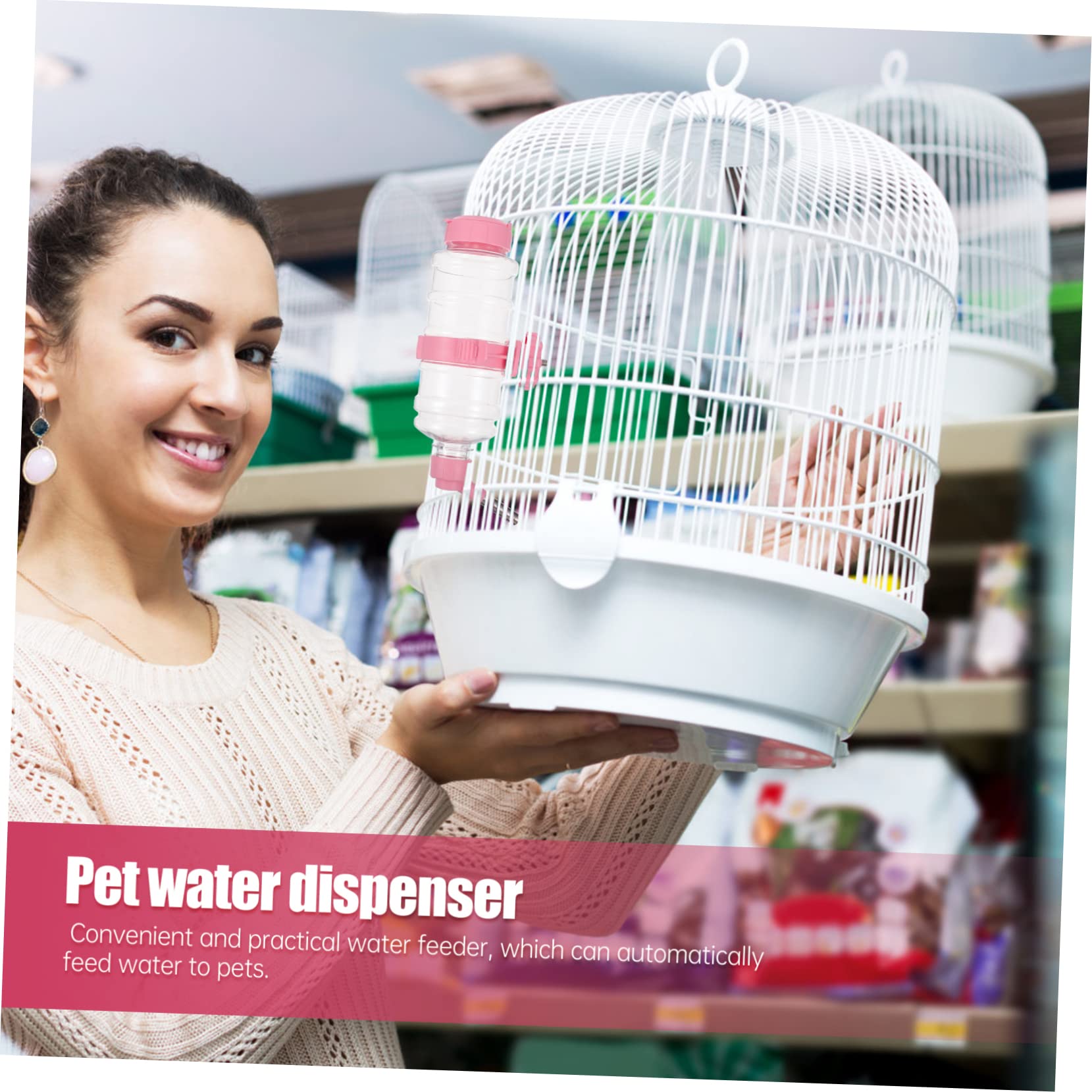 VICASKY 1Pc Automatic Pet Water Dispenser Wall Mounted Feeder for Dogs Cats and Animals Unique Spill Design Bright Color for Home Decor