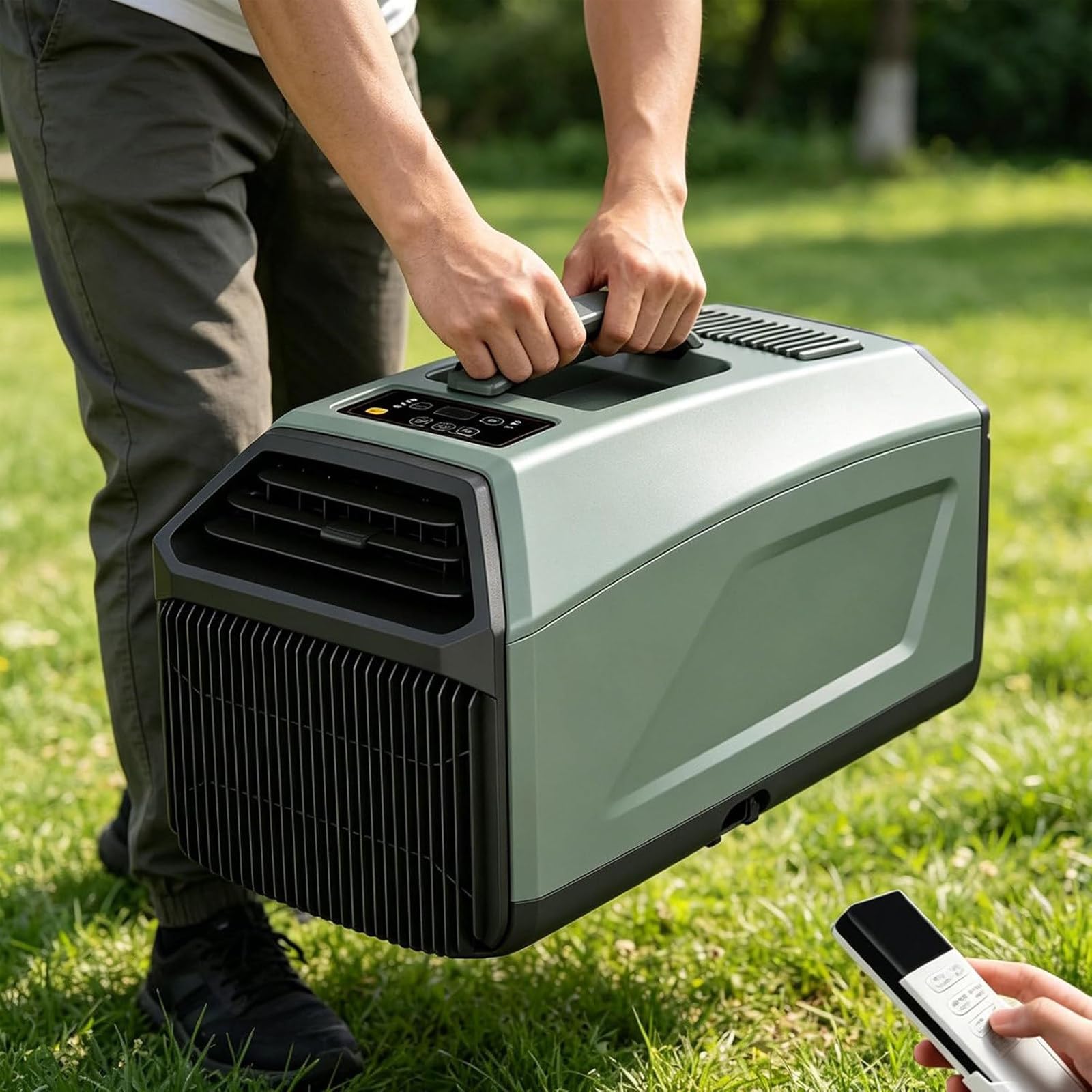 WIANQIAN Portable Caravan Air Conditioner 5000 BTU 220V 5000BTU-Green