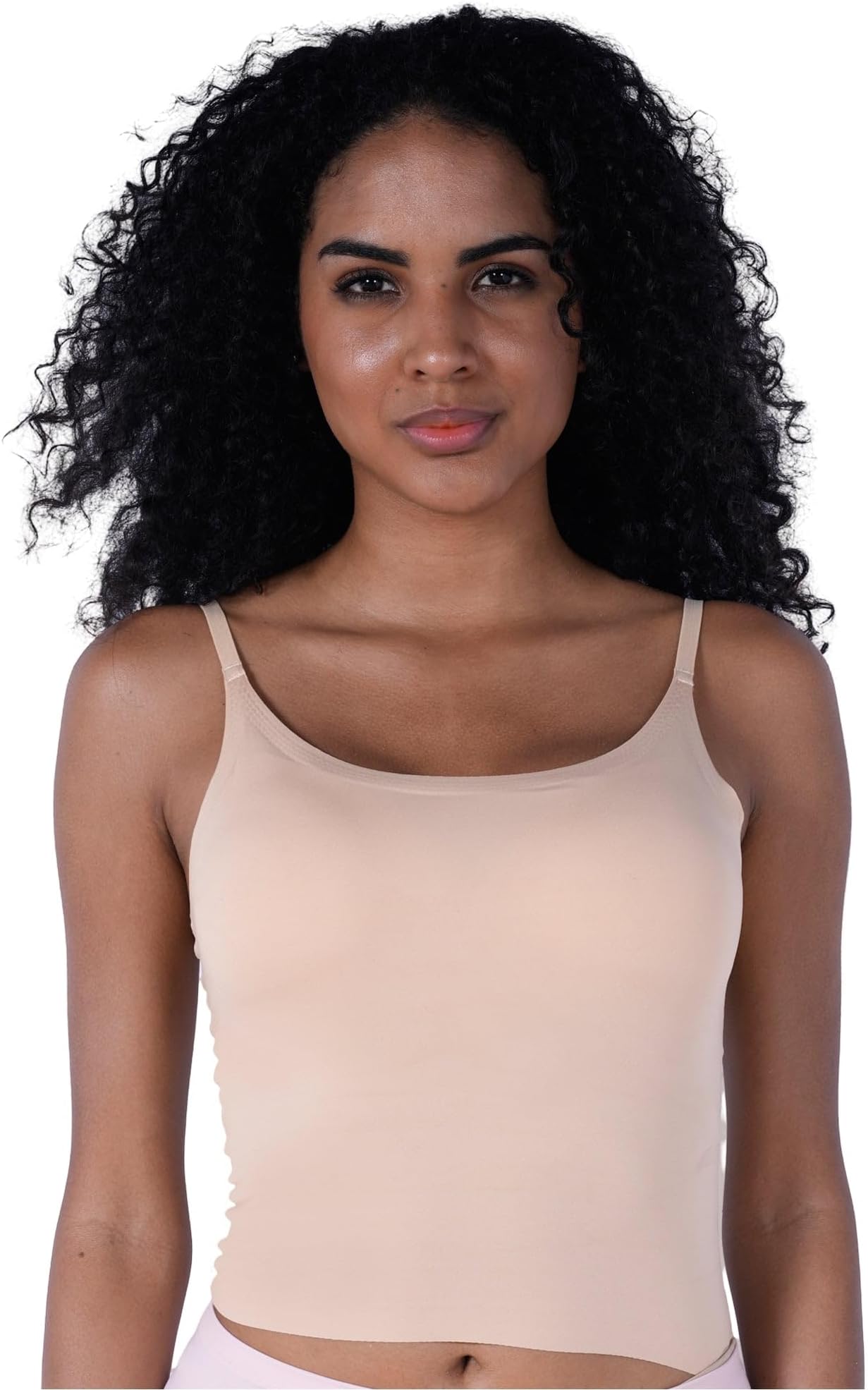 Women Seamless Body Fit Padded Bra Top with Detachable Straps