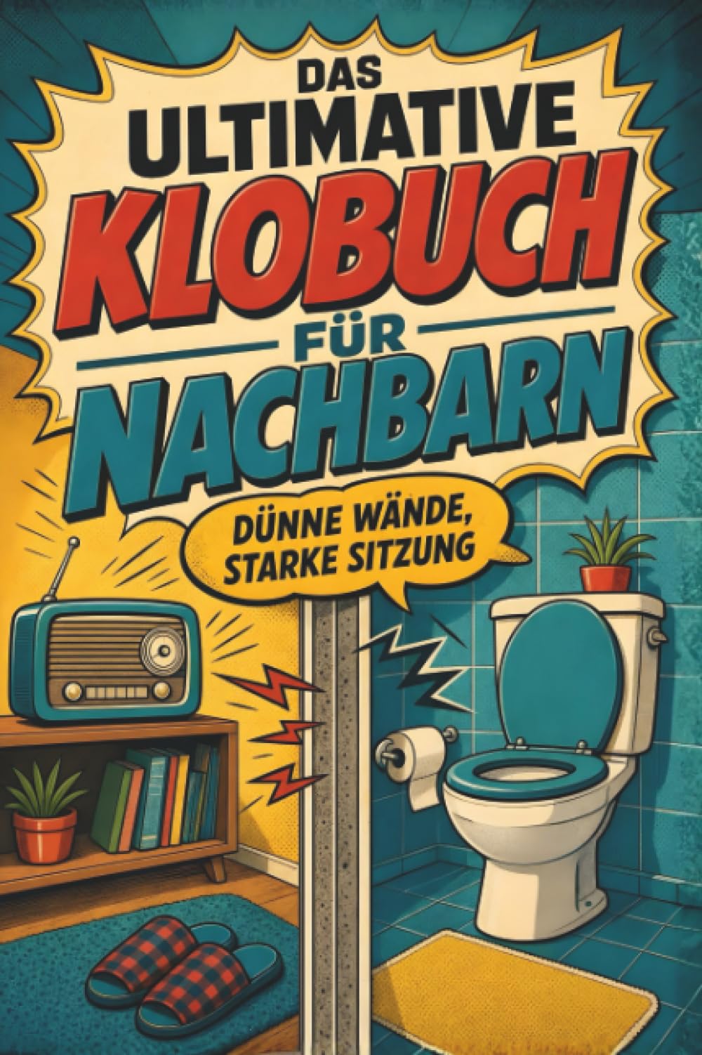 Das ultimative Klobuch für Nachbarn: Dünne Wände, starke Sitzung. Lustiges Geschenk für Nachbarn, Gartenzaun-Gespräche und Treppenhaus-Humor