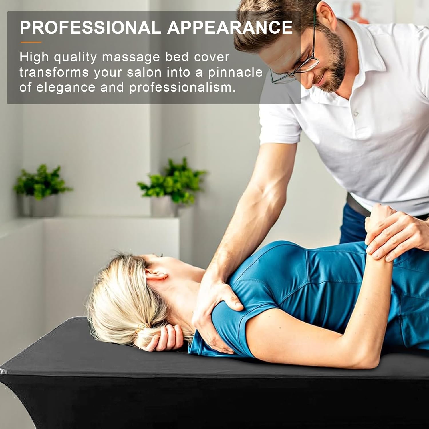 Lash Bed Cover, Wipeable PU Leather Massage Table Cover Waterproof Spa Bed Topper Suitable for More Salon Beauty Beds