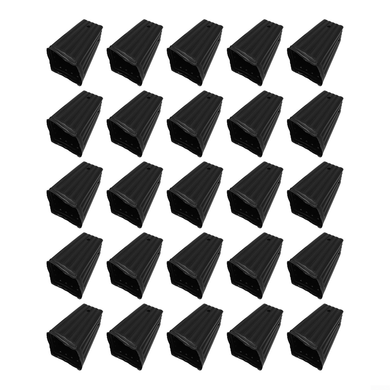 Pots de pépinière profonds en plastique 17,8 cm 20,3 cm Lot de 25 pour plantes