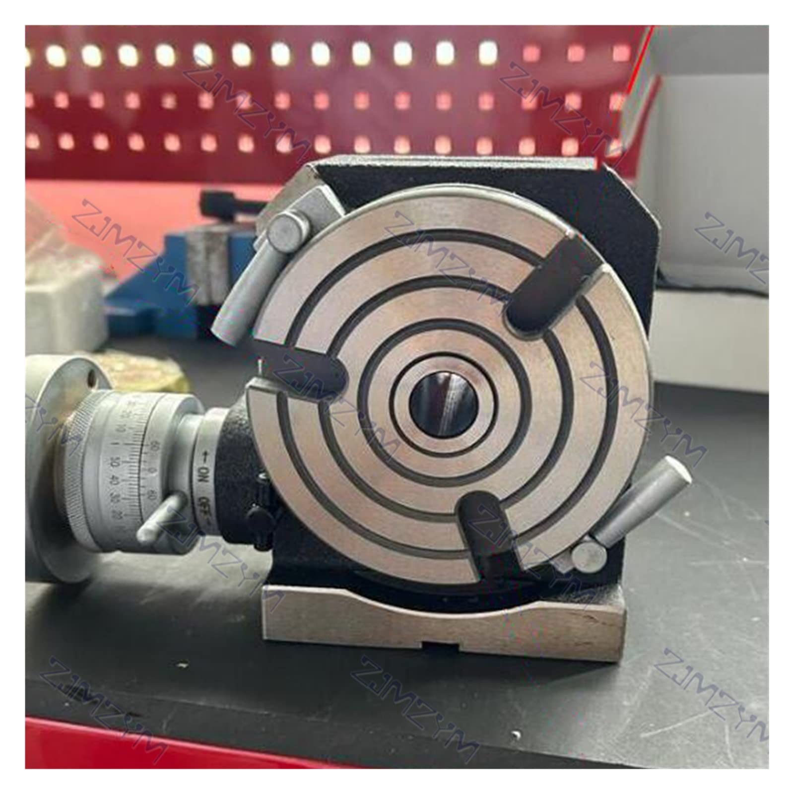 HV-4 Vertical And Horizontal Indexing Plate Rotary Table For Precision Milling Machine Indexing Head With Flange 80mm Chuck,DIY Tools