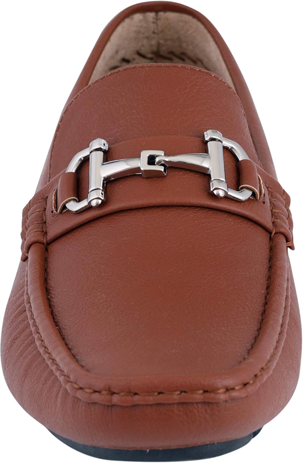 Amali Walken Men's Casual Slip-On Loafers, Driving Moccasin Shoes for Men with Silver Buckle, Available in Plush Microfiber and PU Leather - Image 4