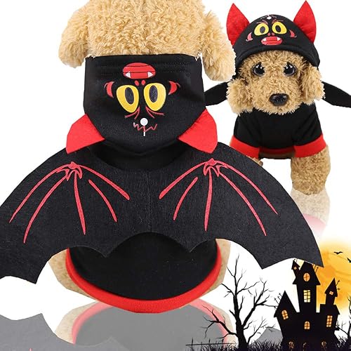 Abcsea Ropa para Perros para Mascotas De Halloween, Disfraz De Mascota De Halloween