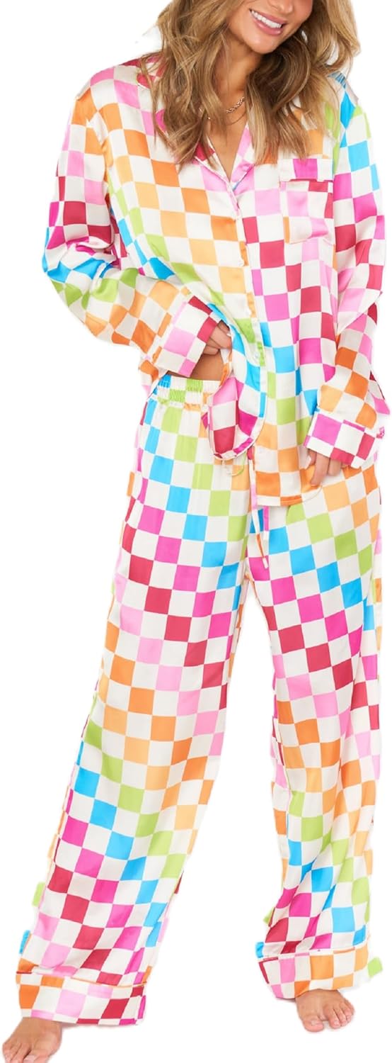 Kinema】ombre check pajamas shirts 21AW