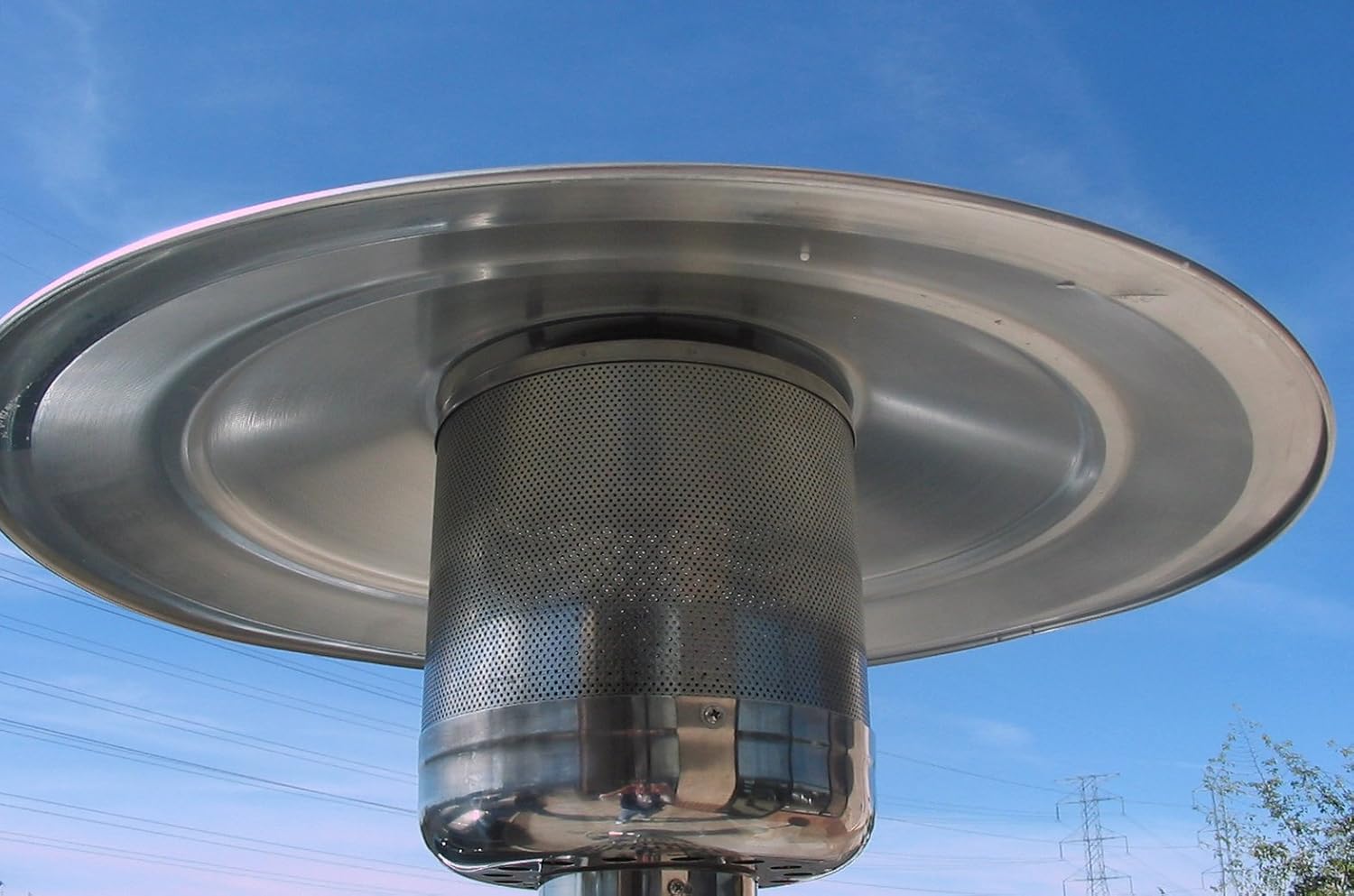 Hiland THP-1PC-SHIELD Solid Aluminum Heat Shield for Patio Heater, One Size, Silver